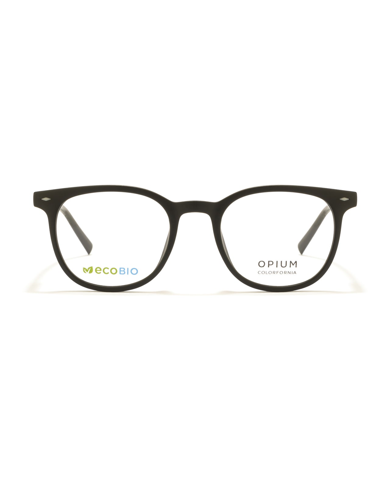 Raven Black Unisex Round Opticals