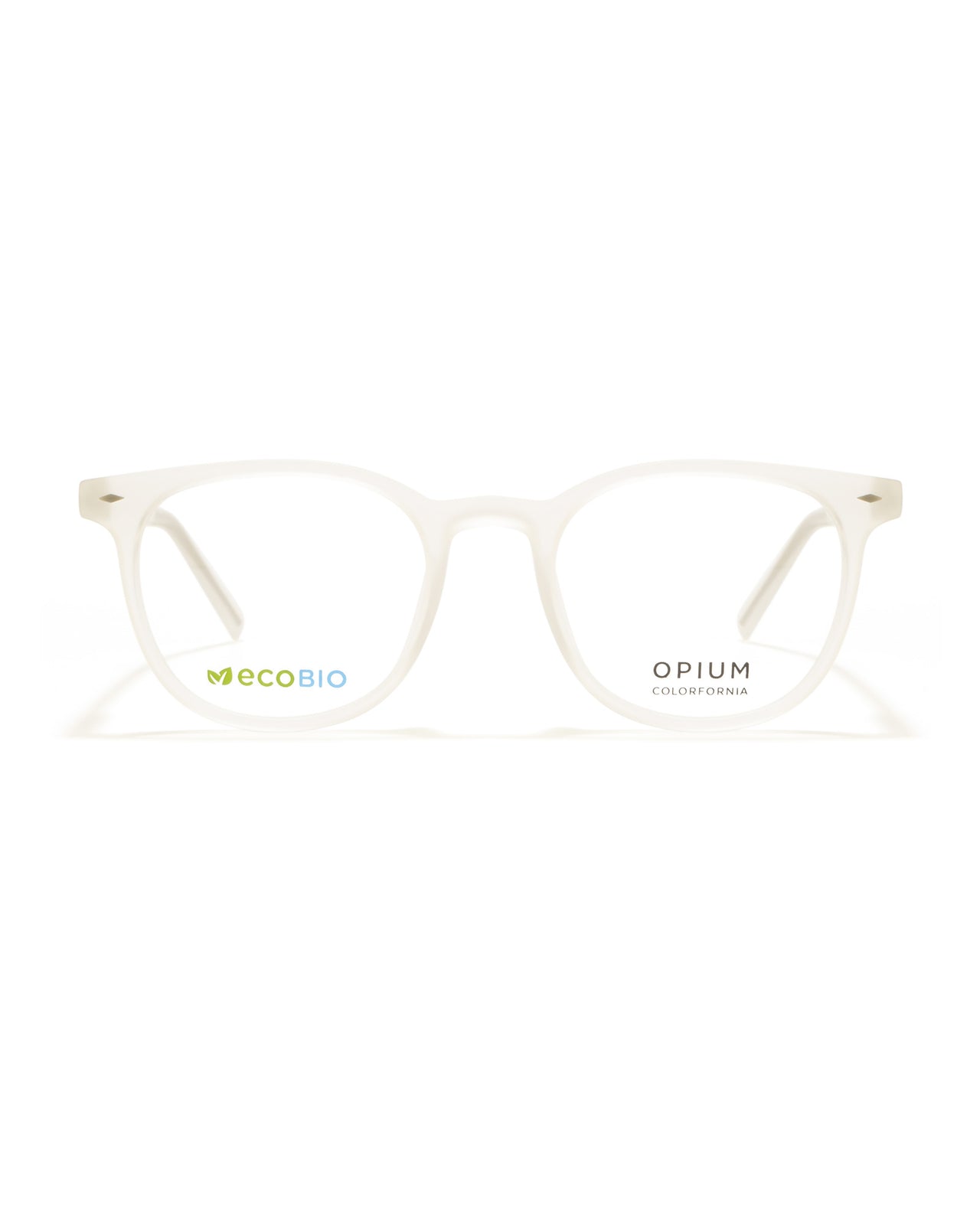 Porcelain White Unisex Round Opticals